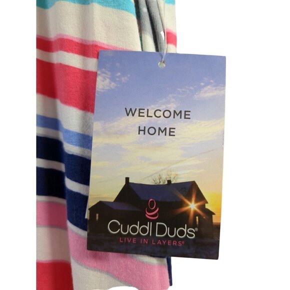 Cuddl Duds Maxi Dress Women S Beachy Coastal Casual Comfy Vacation Stretch Knit - Picture 5 of 9